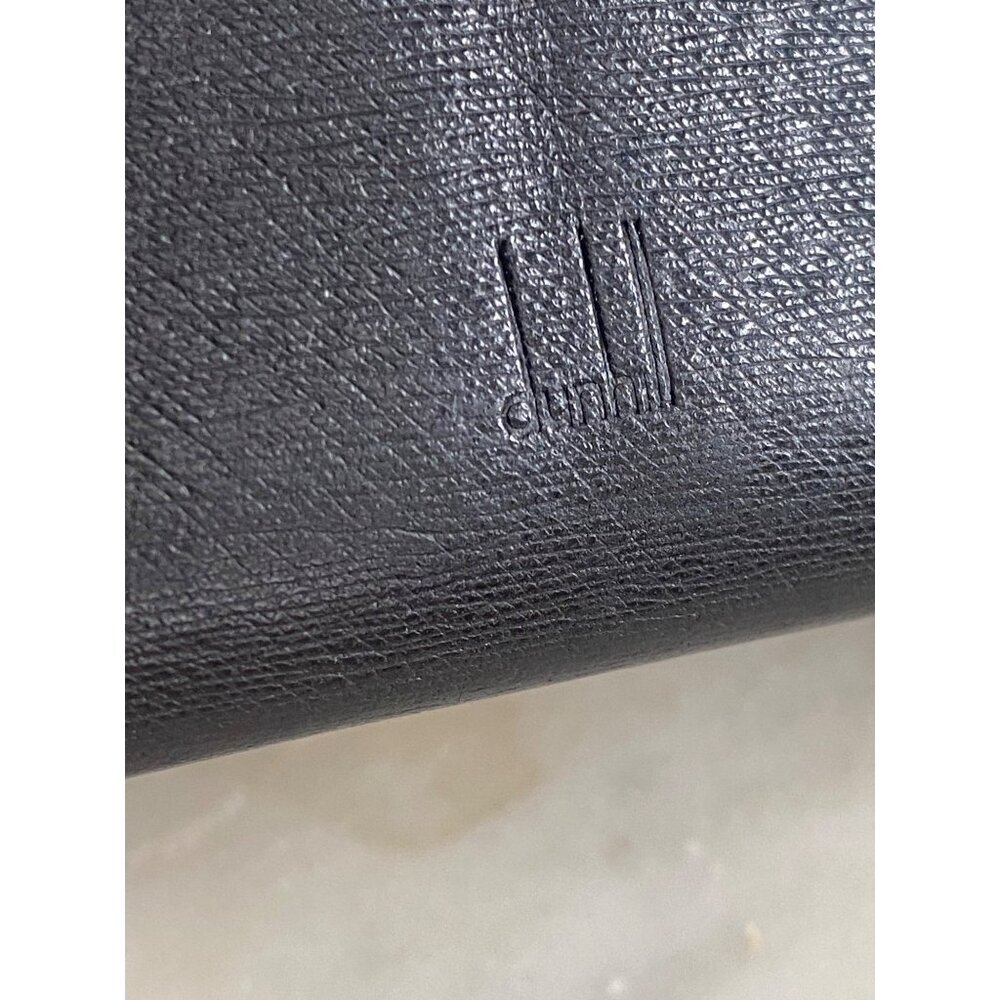 Vintage Dunhill Sidecar Calf Leather Long Bifold Wallet in Black - Picture 9 of 9